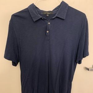 Robert Barakett Mens Navy Polo